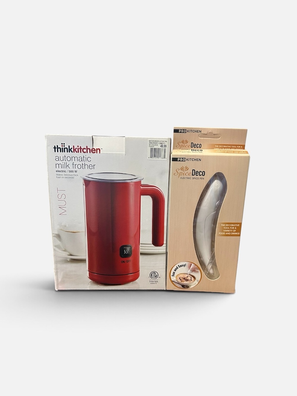NIB thinkkitchen Automatic Milk Frother & ProKitchen SpiceDeco Electric Pen